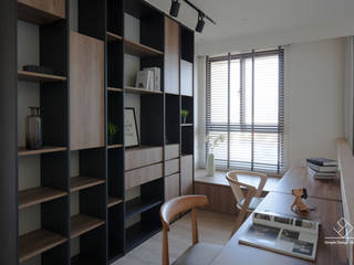 新竹-上品院-周宅, 極簡室內設計 Simple Design Studio 極簡室內設計 Simple Design Studio Oficinas