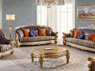 Inspiring Living Room Ideas: Unleash Your Creativity with Captivating Living Room Designs, LUXURY LINE FURNITURE LUXURY LINE FURNITURE Living room Wood Blue