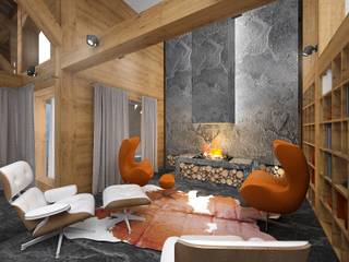 Домик в Аржаниках, ARCHDUET&DA ARCHDUET&DA Country style living room