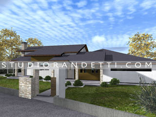 VILLA CASTALDI _ new concept design, STUDIO RANDETTI - PROGETTAZIONE E DESIGN STUDIO RANDETTI - PROGETTAZIONE E DESIGN Nowoczesne domy