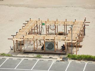 アート・ビーチ・久慈浜2017 Art Beach KUJIHAMA2017, 千田建築設計 千田建築設計 Gewerbeflächen Holz Holznachbildung