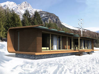 Una casa passiva prefabbricata per le vacanze, JFD - Juri Favilli Design JFD - Juri Favilli Design