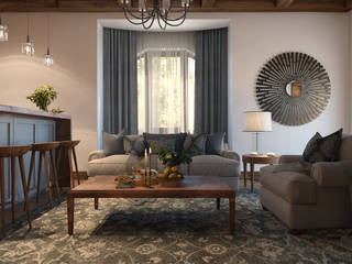Atmospheric country, Artichok Design Artichok Design Living room White