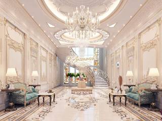 ​The art of luxury and comfort from Katrina Antonovich, Luxury Antonovich Design Luxury Antonovich Design Classic style corridor, hallway and stairs
