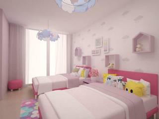 Детские комнаты, ARCHDUET&DA ARCHDUET&DA Спальни для девочек