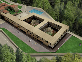 Progetto di Cohousing in un Ex-Ospedale a Lucca, JFD - Juri Favilli Design JFD - Juri Favilli Design