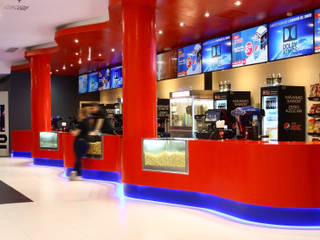 KRION® in the most modern cinemas in Europe: Multicines Odeon Sambil, KRION® Porcelanosa Solid Surface KRION® Porcelanosa Solid Surface Commercial spaces