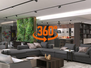 Virtual Showroom 360°, Nespoli 3d Nespoli 3d モダンな キッチン
