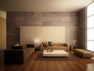 This Minimalistic Living room, Spacio Collections Spacio Collections Вітальня Текстильна Коричневий