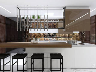 TAKE THE PLUNGE! | I | Wnętrza rezydencji | Projekt kuchni, ARTDESIGN architektura wnętrz ARTDESIGN architektura wnętrz Dapur Modern