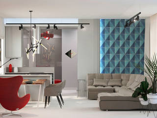 Квартира в стиле "Авангард", Center of interior design Center of interior design Eclectic style living room