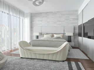 PROJETOS: 3D, INTERDOBLE BY MARTA SILVA - Design de Interiores INTERDOBLE BY MARTA SILVA - Design de Interiores Bedroom