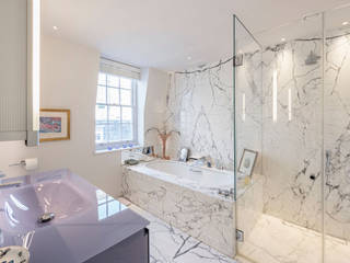Full House Renovation, adding a Basement project in Central London, RBD Architecture & Interiors RBD Architecture & Interiors Classic style bathroom Marble