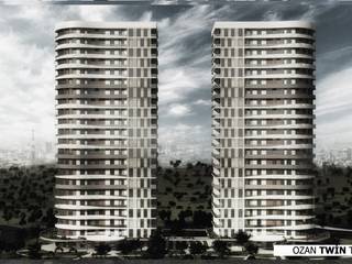 OZAN TWİN TOWERS, Neon Mimarlık Neon Mimarlık Commercial spaces Wood-Plastic Composite