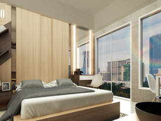 Alliz Apartment, Getto_id Getto_id Phòng ngủ phong cách hiện đại Ván ép