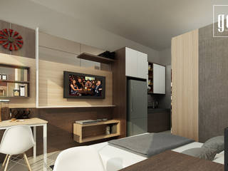 Alliz Apartment, Getto_id Getto_id Modern Bedroom Plywood