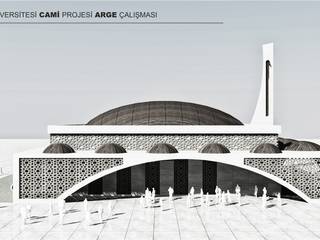 HİTİT ÜNİVERSİTESİ CAMİ ARGE PROJESİ, Neon Mimarlık Neon Mimarlık Case in stile minimalista PVC