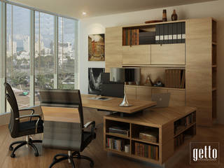 Paramount Office , Getto_id Getto_id Commercial spaces Plywood