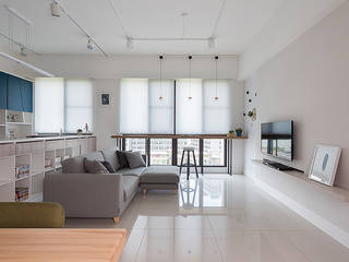 午後時光~純淨北歐, 倍果設計有限公司 倍果設計有限公司 Living room White