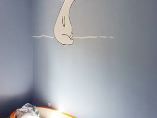 Décoration murale – Micro crèche Bulbulline, Pigment des Belettes Pigment des Belettes 牆壁與地板