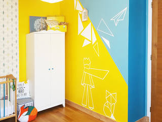 Décoration murale – Le Petit Prince en origami, Pigment des Belettes Pigment des Belettes Walls and Floors