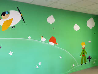 Décoration murale _ Pôle Petite Enfance Le Petit Prince, Pigment des Belettes Pigment des Belettes Muren & vloeren