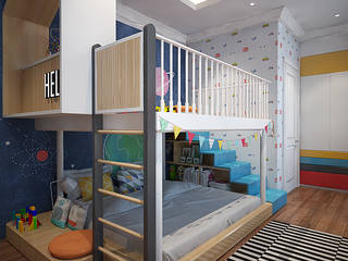 Kids Bedroom, EIGHT IDEA EIGHT IDEA Scandinavian style nursery/kids room