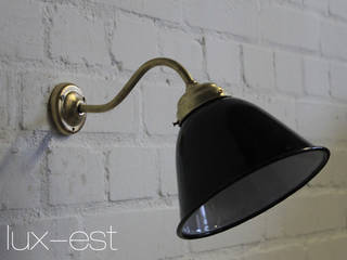"BEUCHA II" Fabrik Design Industrie Lampe Loft Werkstatt Emaille, Lux-Est Lux-Est Commercial spaces Metal Gastronomy