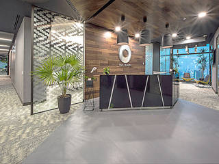 Macquarie, Eskema Eskema Ruang Studi/Kantor Modern Kayu Wood effect