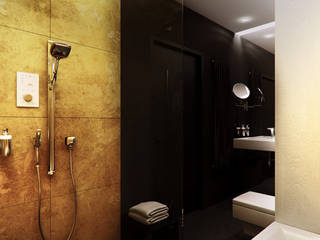 Projekt wnętrza łazienki w mieszkaniu w Katowicach, Archi group Adam Kuropatwa Archi group Adam Kuropatwa Nowoczesna łazienka