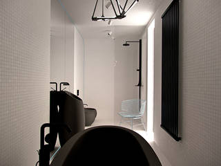 Projekt wnętrza łazienki w domu jednorodzinnym w Katowicach, Archi group Adam Kuropatwa Archi group Adam Kuropatwa Nowoczesna łazienka