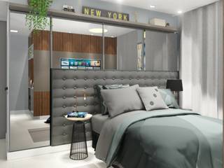 Suíte AV, Ánima Retail Design Ánima Retail Design Modern style bedroom