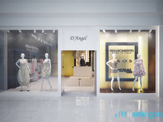 ​Projekt wnętrz sklepu z odzieżą damską D'Angel w Silesii City Center w Katowicach, Archi group Adam Kuropatwa Archi group Adam Kuropatwa Powierzchnie handlowe