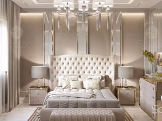 Luxury modern Master bedroom interior design and decor in Dubai the UAE, Spazio Interior Decoration LLC Spazio Interior Decoration LLC 모던스타일 침실