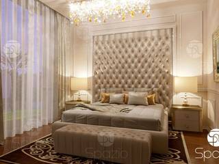 Luxury classic master bedroom interior design and decor in Dubai the UAE, Spazio Interior Decoration LLC Spazio Interior Decoration LLC Chambre classique