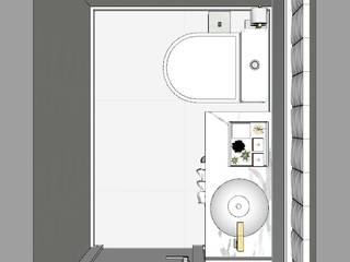 Projeto de interiores, Letícia Saldanha Arquitetura Letícia Saldanha Arquitetura Modern bathroom