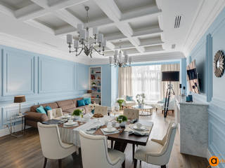 The unity of realities, Artichok Design Artichok Design Classic style living room Blue