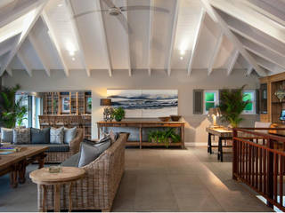 BEACH HOUSE, JSD Interiors JSD Interiors Eclectic style living room Tiles Grey