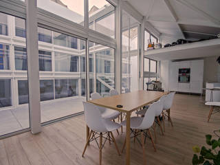 RUX, Brengues Le Pavec architectes Brengues Le Pavec architectes Minimalist dining room