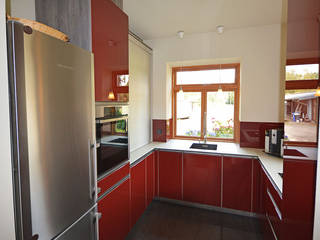Red Shimmer, Glascouture by Schenk Glasdesign Glascouture by Schenk Glasdesign Built-in kitchens گلاس