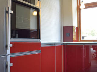 Red Shimmer, Glascouture by Schenk Glasdesign Glascouture by Schenk Glasdesign Built-in kitchens گلاس