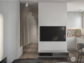 Mieszkanie 2+1, hexaform hexaform Modern Living Room