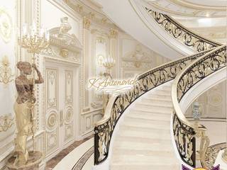 ​The luxury of the new millennium from Katrina Antonovich, Luxury Antonovich Design Luxury Antonovich Design Classic style corridor, hallway and stairs