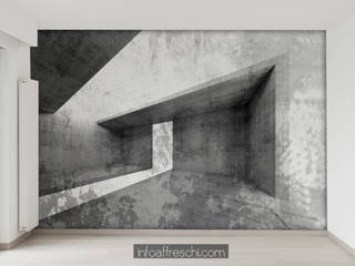 Concrete walls ideas, Affreschi & Affreschi Affreschi & Affreschi Modern Walls and Floors