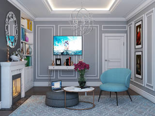 France Kvartal Apartment, Space Options Space Options Salas de estar ecléticas