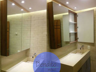 Banheiro Spa, Bendito Móvel - Projetos e Móveis Planejados Bendito Móvel - Projetos e Móveis Planejados Modern bathroom MDF