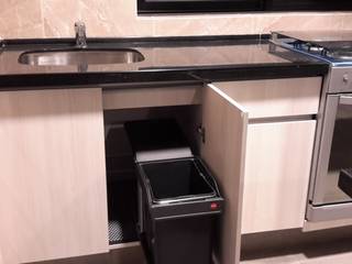 Cocina de la colonia Narvarte, Mtd Mtd Built-in kitchens انجینئر لکڑی Wood effect