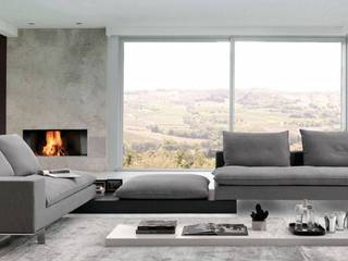 High Quality Italian Sectional Sofas , Spacio Collections Spacio Collections Moderne Wohnzimmer Leder Grau