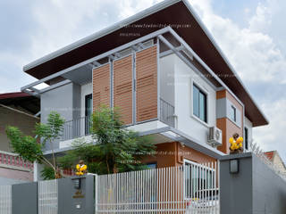 งานออกแบบบ้านพักอาศัย2ชั้น อ.แก่งคอย จ.สระบุรี, fewdavid3d-design fewdavid3d-design