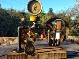 Decoración Lámpara Estilo Industrial, Lamparas Vintage Vieja Eddie Lamparas Vintage Vieja Eddie Rumah Gaya Eklektik Kayu Black
